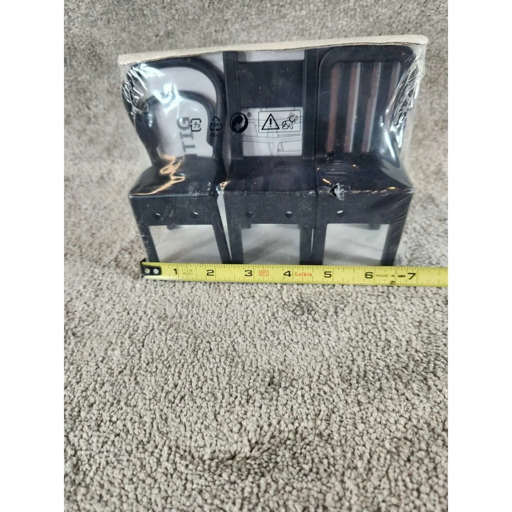 IKEA Fjantig Hook Set of 3 Chairs Black Wall Mounted Hangers